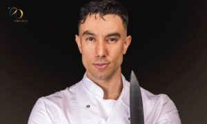 Cedrik Lorenzen portrait showing his Danish nationality and culinary career