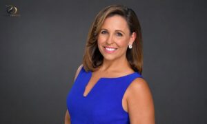 Samara Cokinos smiling during a weather forecast at WKMG News 6